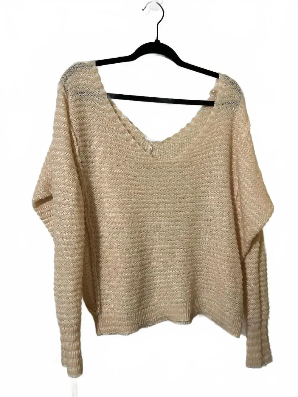 Free People cream knit